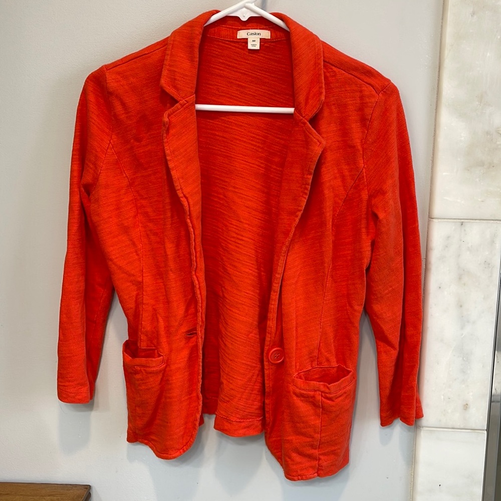 Caslon | One Button Knit Blazer
